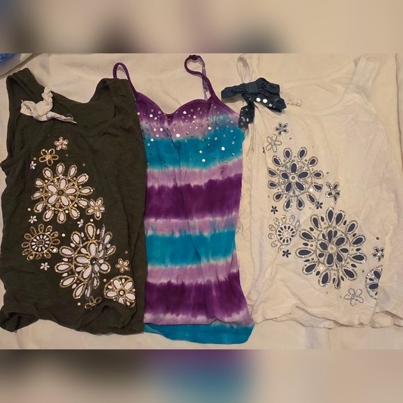 🧡 Justice. Kids Clothing Lot 7 Pieces - Pink, Green, Purple, White Girls 10 - Picture 2 of 14